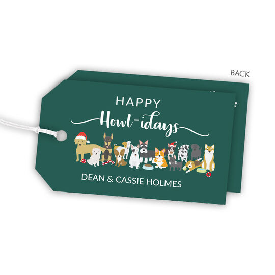 Happy Howlidays Hanging Gift Tags